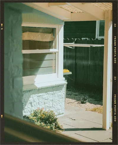 Back window, onto the deck