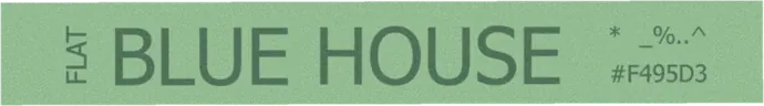 Flat: Blue House