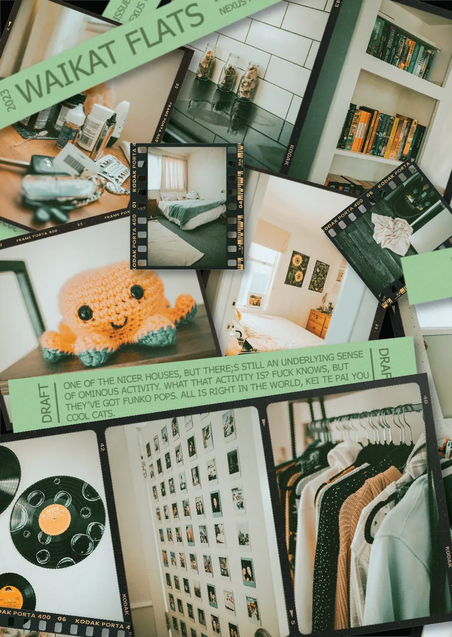 The finished spread