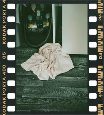 Cloth on a dark floor
